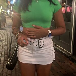 WHITE PRINCESS POLLY MINI SKIRT